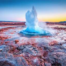 In Icelands Golden Circle, Gullfoss and Geysir